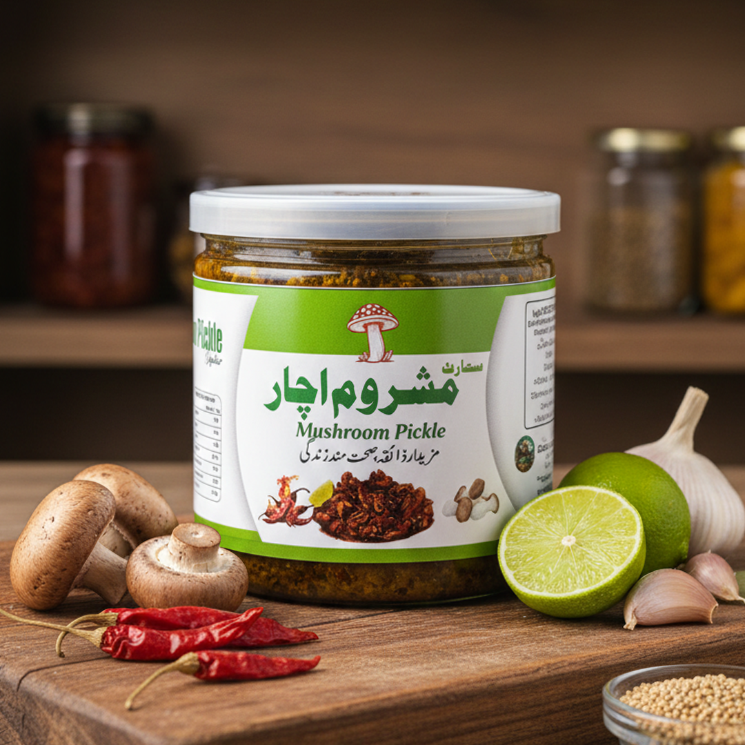 Smart Mushroom Pickle 500g – Rich Traditional Taste & Flavor